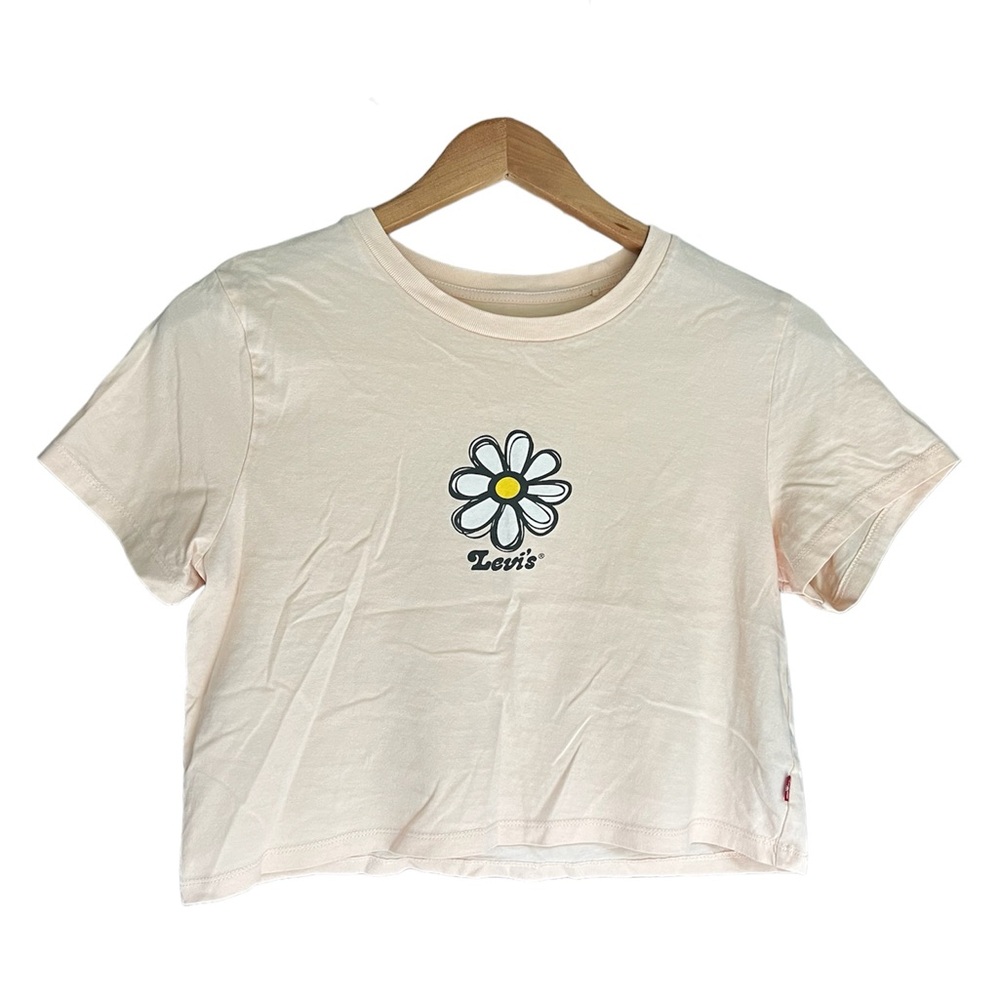 Levi’s crop top graphic tee shirt, daisy